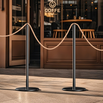 礼宾杆隔离带穿挂绳围栏