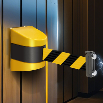 挂墙式伸缩带围栏